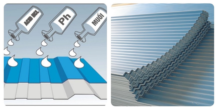 Các vật cứng rơi vào hoặc va đập mạnh có thể làm nứt vỡ tấm lợp, trong khi hóa chất ăn mòn có thể gây mục và làm giảm độ bền của vật liệu