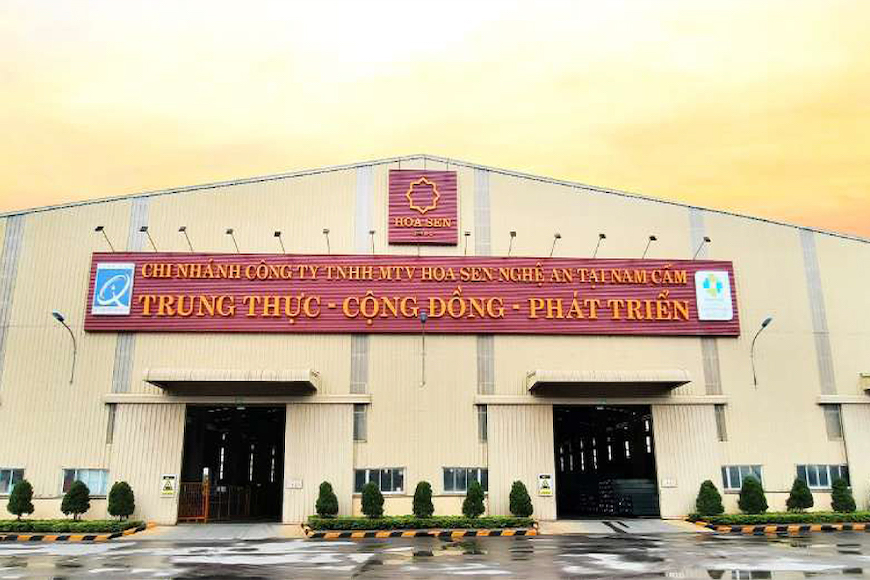 Nhà máy Hoa Sen tại Nam Cấm Nghệ An