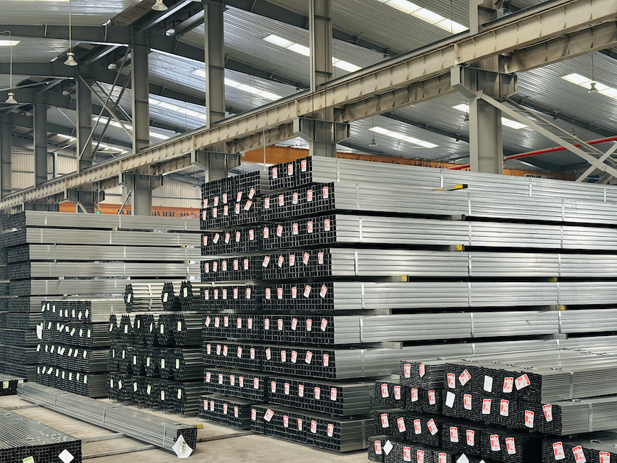 Thép ống hộp mạ kẽm Vitek