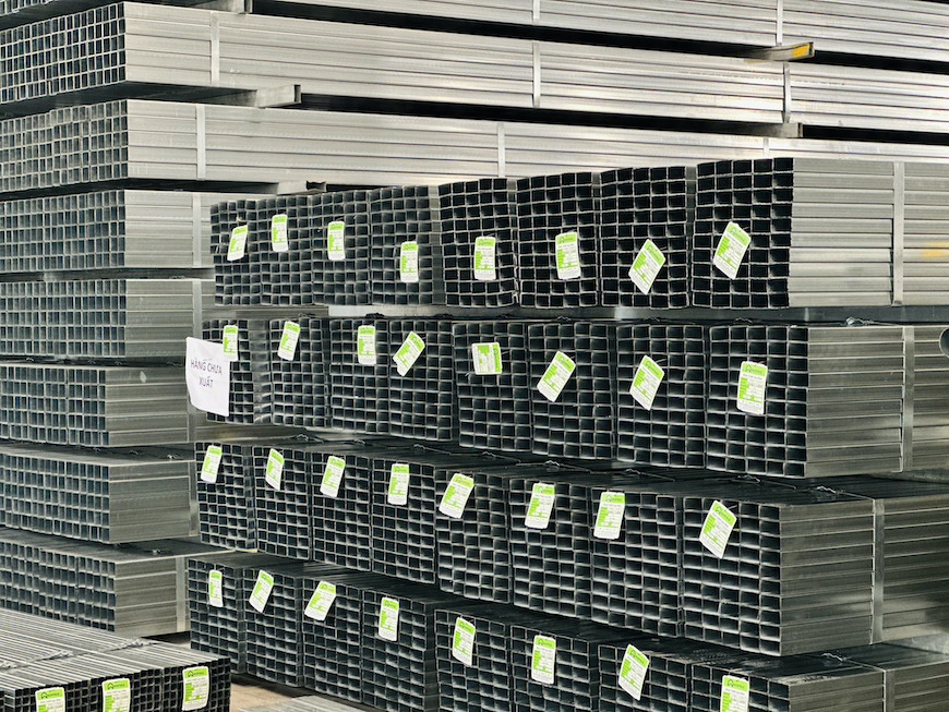 Thép ống hộp mạ kẽm Ecotole