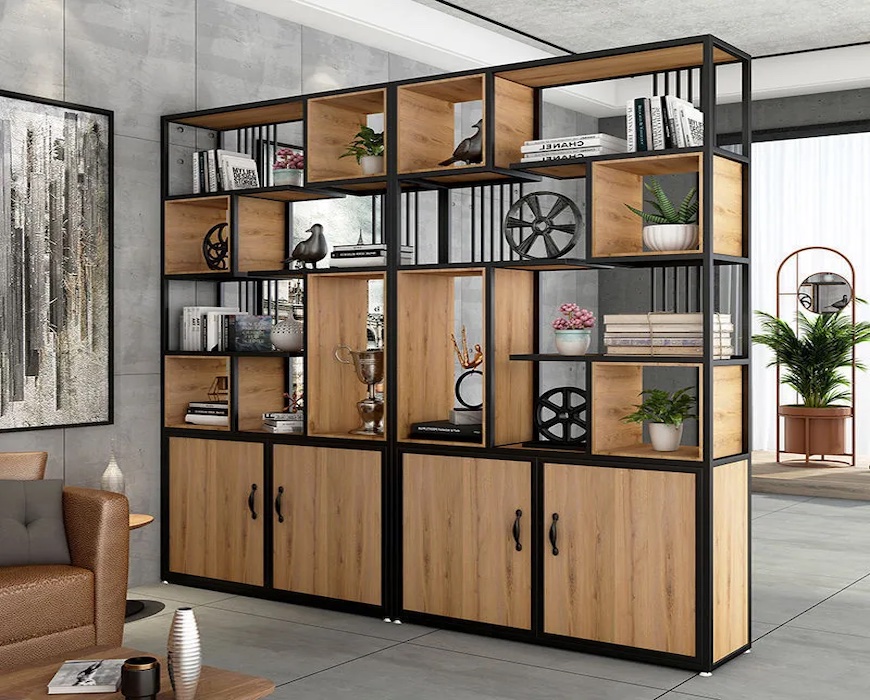 Kệ sách bằng thép hộp mang lại tính thẩm mỹ cao