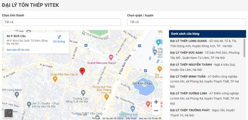 Với hơn 3000 đại lý tôn thép Vitek tại các tỉnh thành trên cả nước giúp khách hàng thuận tiện hơn trong việc tiếp cận các sản phẩm tôn thép