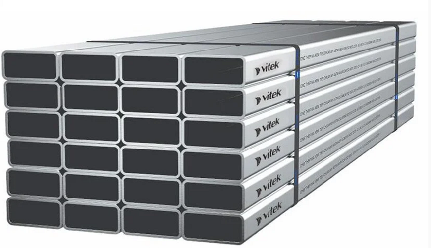 Thép hộp mạ kẽm chữ nhật ứng dụng công nghệ tiên tiến hàng đầu châu Âu