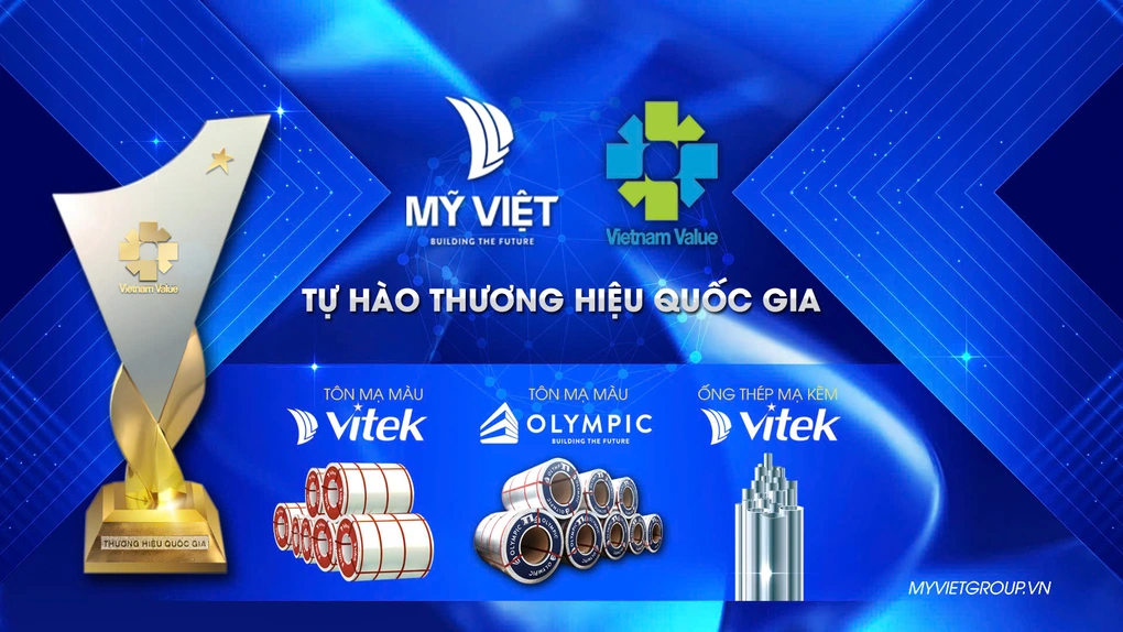 Thương hiệu tôn thép Vitek thuộc nhà sản xuất Mỹ Việt Group