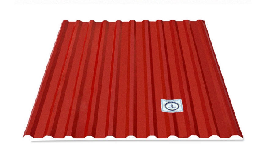 Tôn cách nhiệt 11 sóng Olympic đỏ kim cương mang một vẻ đẹp nổi bật