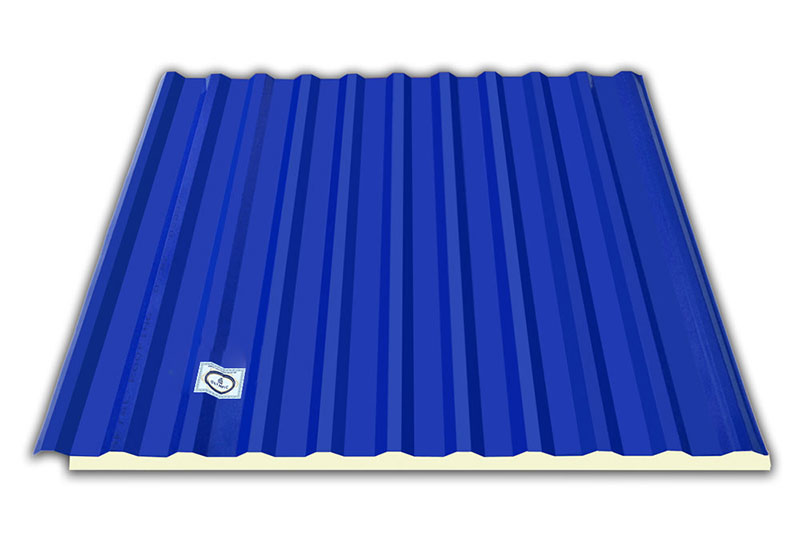 Tôn cách nhiệt 11 sóng Olympic màu xanh dương