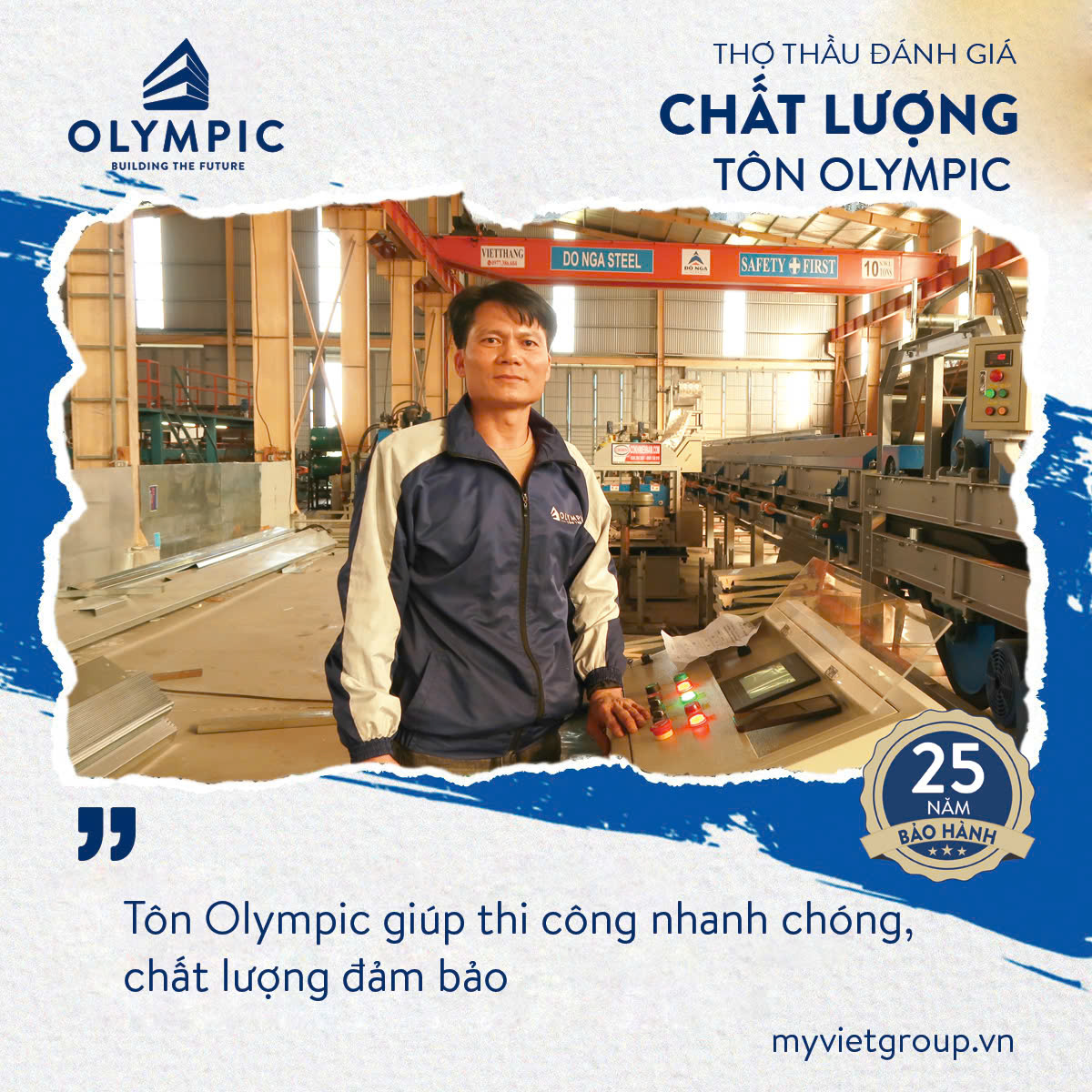Tôn Olympic luôn được các thợ thầu cũng như người tiêu dùng đánh giá cao