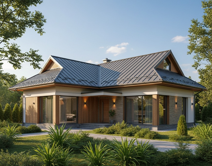 Các kiến trúc phối gỗ và nhà kính sử dụng gam màu ghi xám