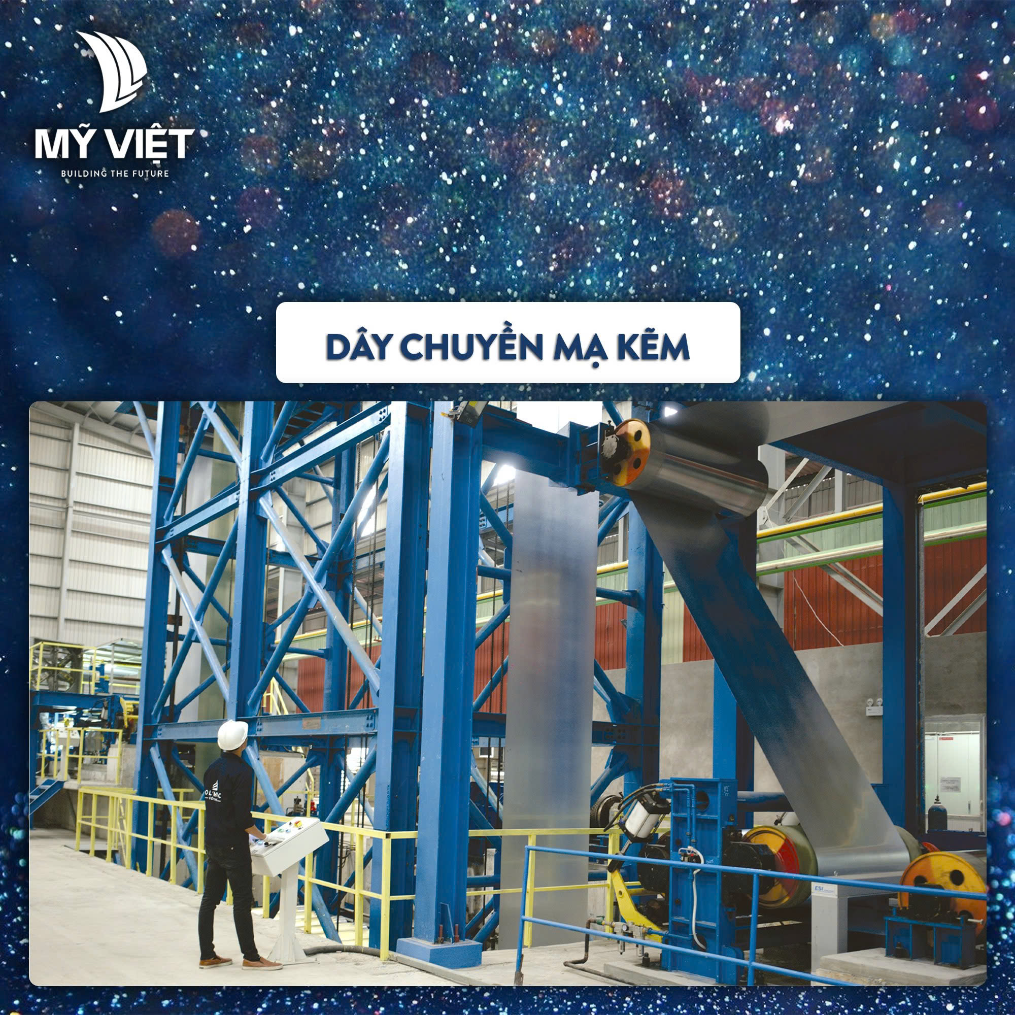 Dây chuyền mạ kẽm áp dụng công nghệ hiện đại hàng đầu từ châu Âu