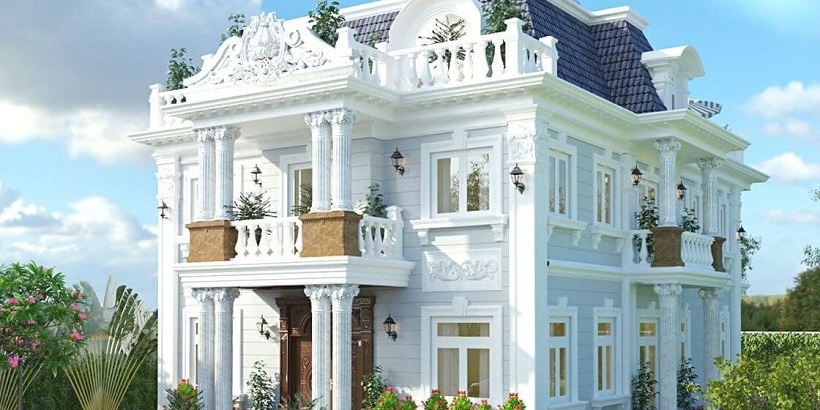 Công trình biệt thự phối cảnh 3D