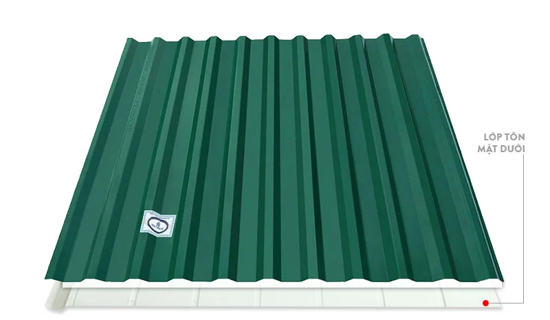 Tôn chống cháy màu xanh rêu
