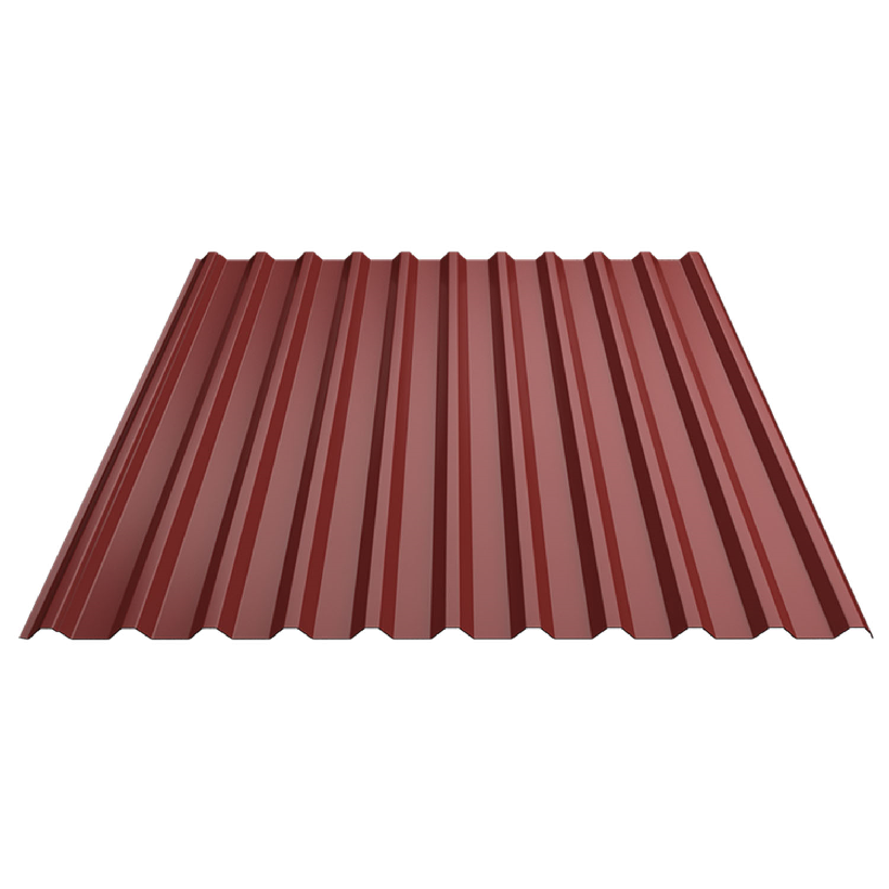 Tôn sóng vuông 11 sóng màu đỏ