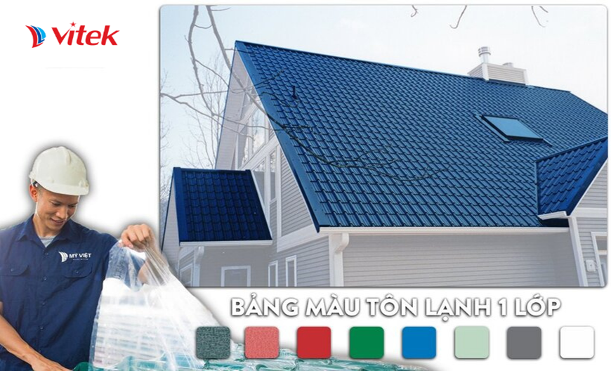 Tôn Vitek sở hữu bảng màu sắc 8 màu hiện đại