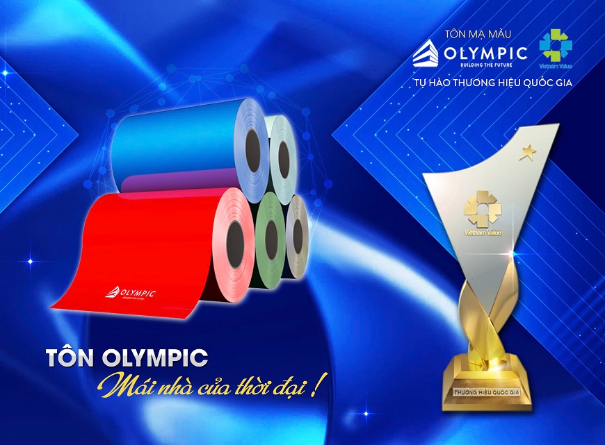 Nguyên liệu để sản xuất ra tôn cán sóng Olympic được chứng nhận là Thương hiệu quốc gia được Bộ Công Thương “chọn mặt gửi vàng”