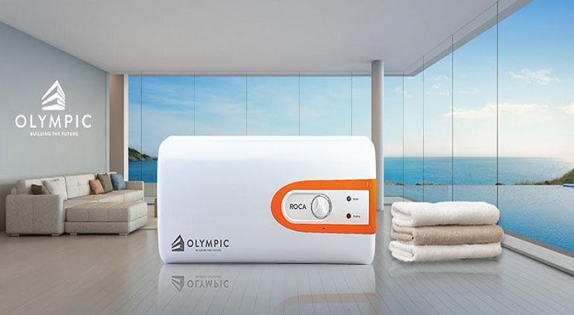 Bình nóng lạnh Olympic Roca tô điểm cho không gian sống của gia đình bạn