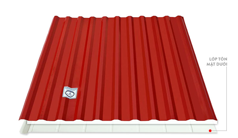 Hình ảnh cấu tạo của tôn lợp mái chống nóng