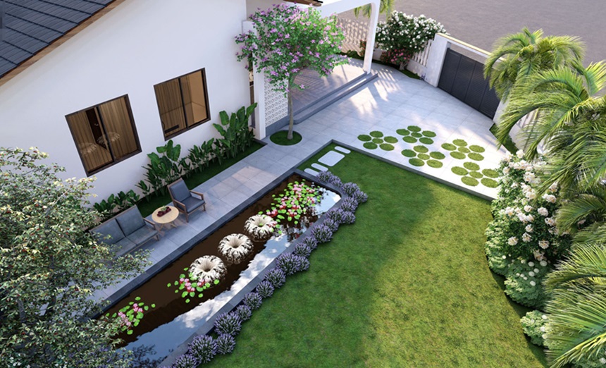 Trang trí tiểu cảnh giúp không gian sống trở nên sinh động và gần gũi với thiên nhiên hơn