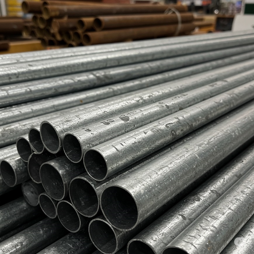 Ống thép tròn mạ kẽm kém chất lượng thường bị các chấm li ti loang lổ trên bề mặt, đặc biệt là dễ bị bong tróc