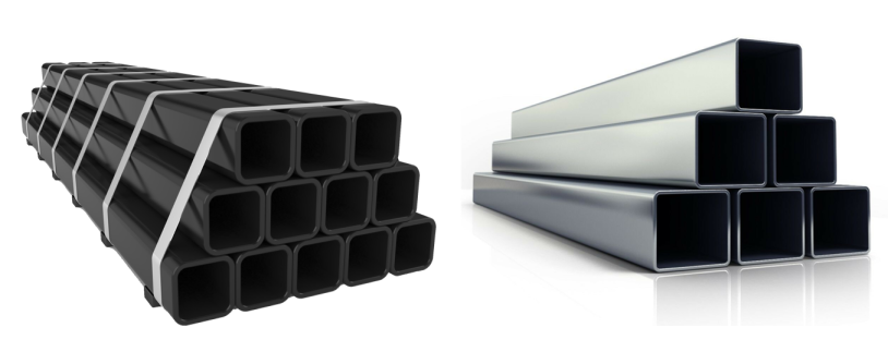 Thép hộp mạ kẽm và thép hộp đen