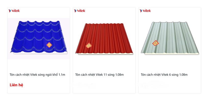 Tôn cách nhiệt Vitek đặc biệt phù hợp với các công trình nhà ở, nhà xưởng, kho bãi nhờ lớp cách nhiệt PU hiệu quả