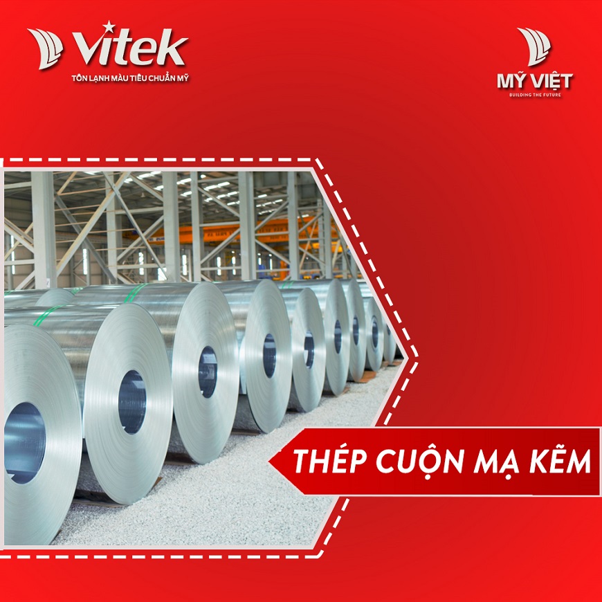 Cuộn thép mạ kẽm Vitek từ nhà máy Mỹ Việt