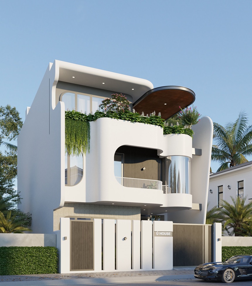 Thiết kế ngoại thất sử dụng đường nét mềm mại, tinh tế