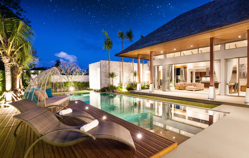 Ánh sáng là yếu tố quan trọng tạo nên vẻ đẹp cho không gian ngoại thất