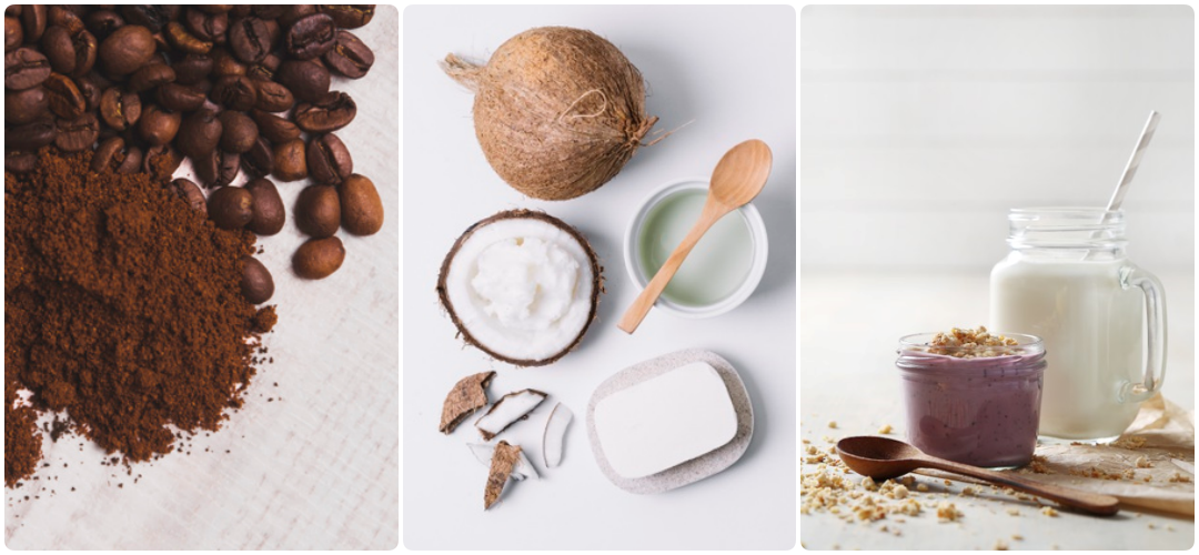 Sự kết hợp giữa 3 nguyên liệu làm đẹp “thần thánh” (cà phê, dầu dừa, sửa chua)