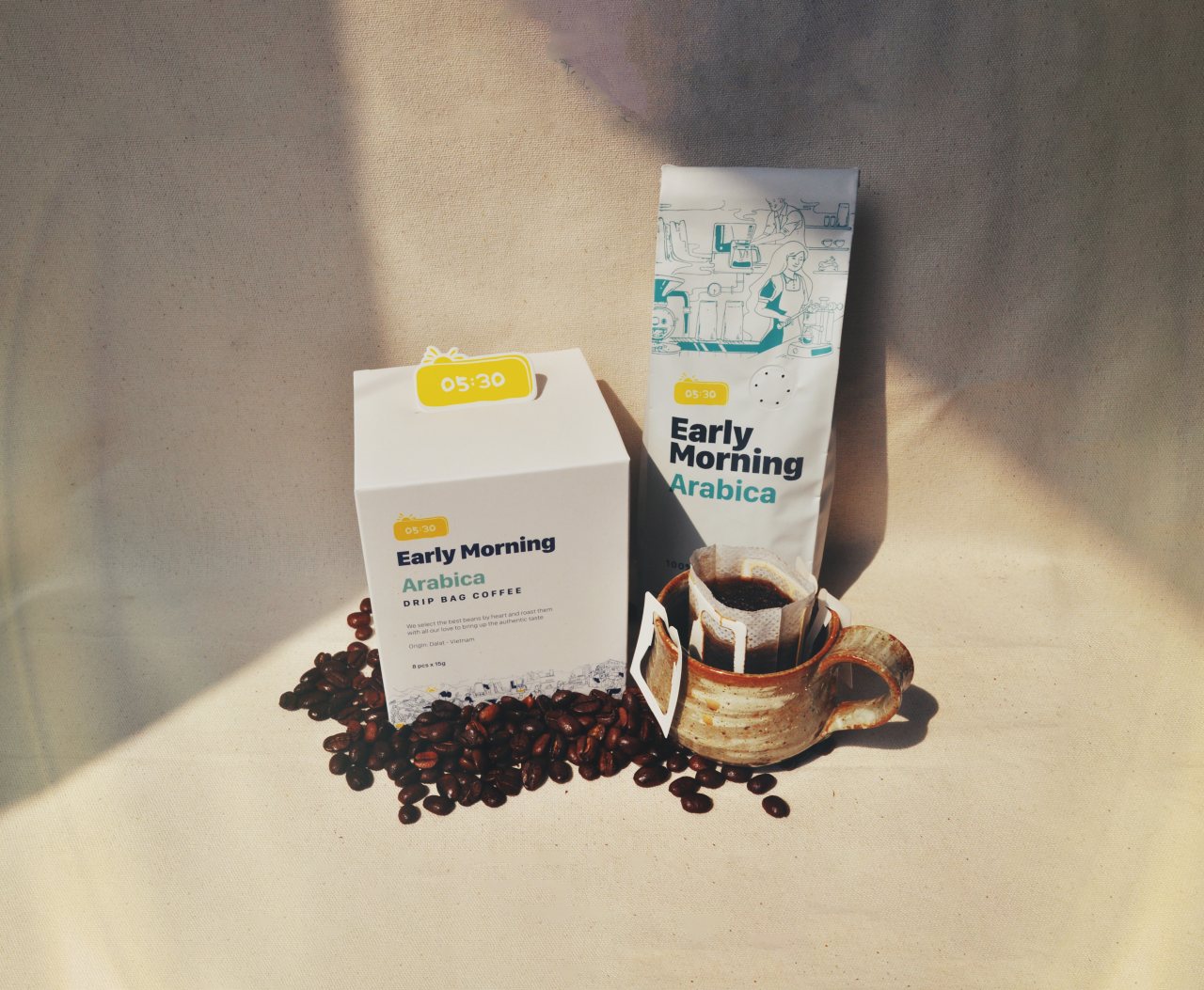 Thương hiệu cà phê nguyên chất - Early Morning
