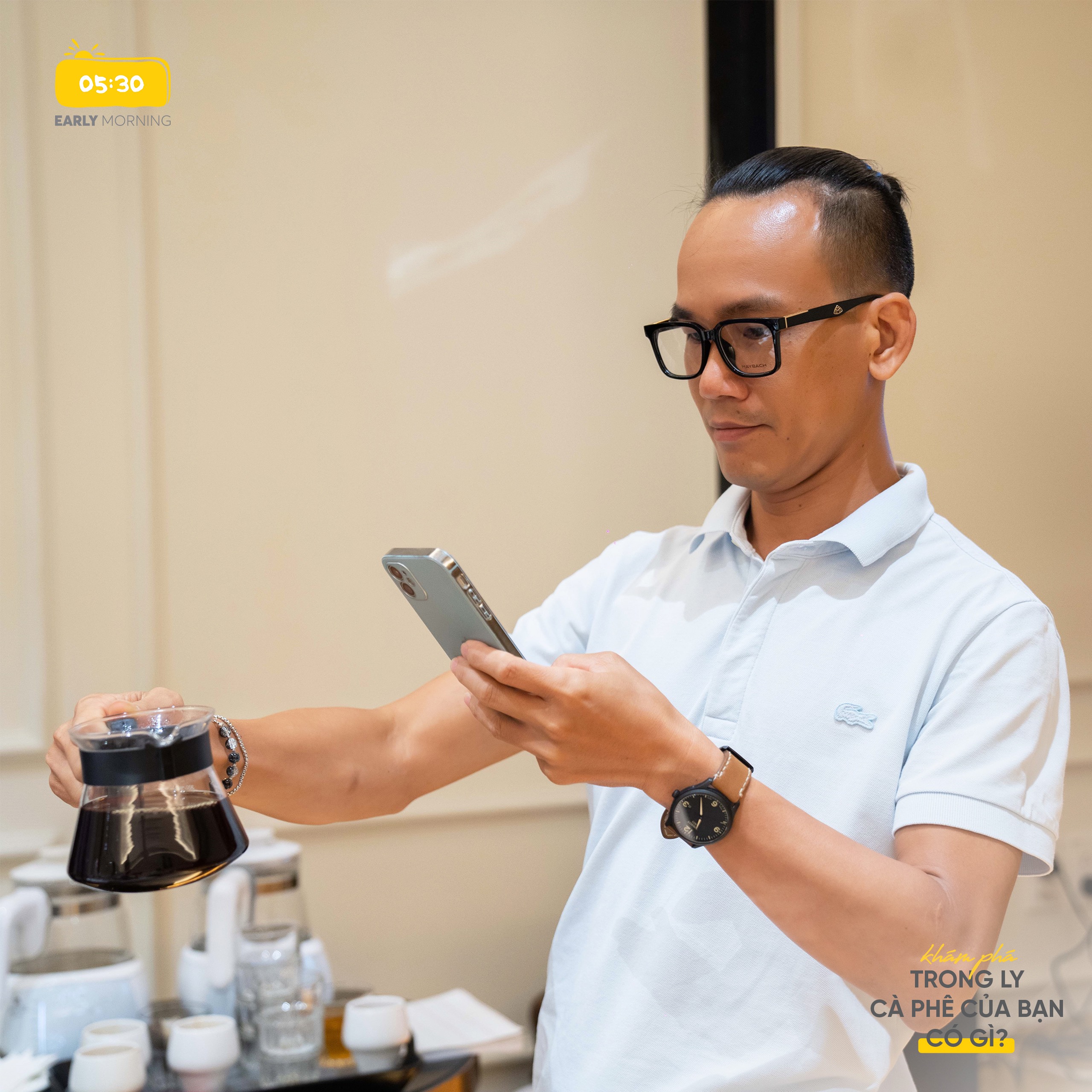 Khách mời tham dự buổi Coffee Workshop của Early Morning