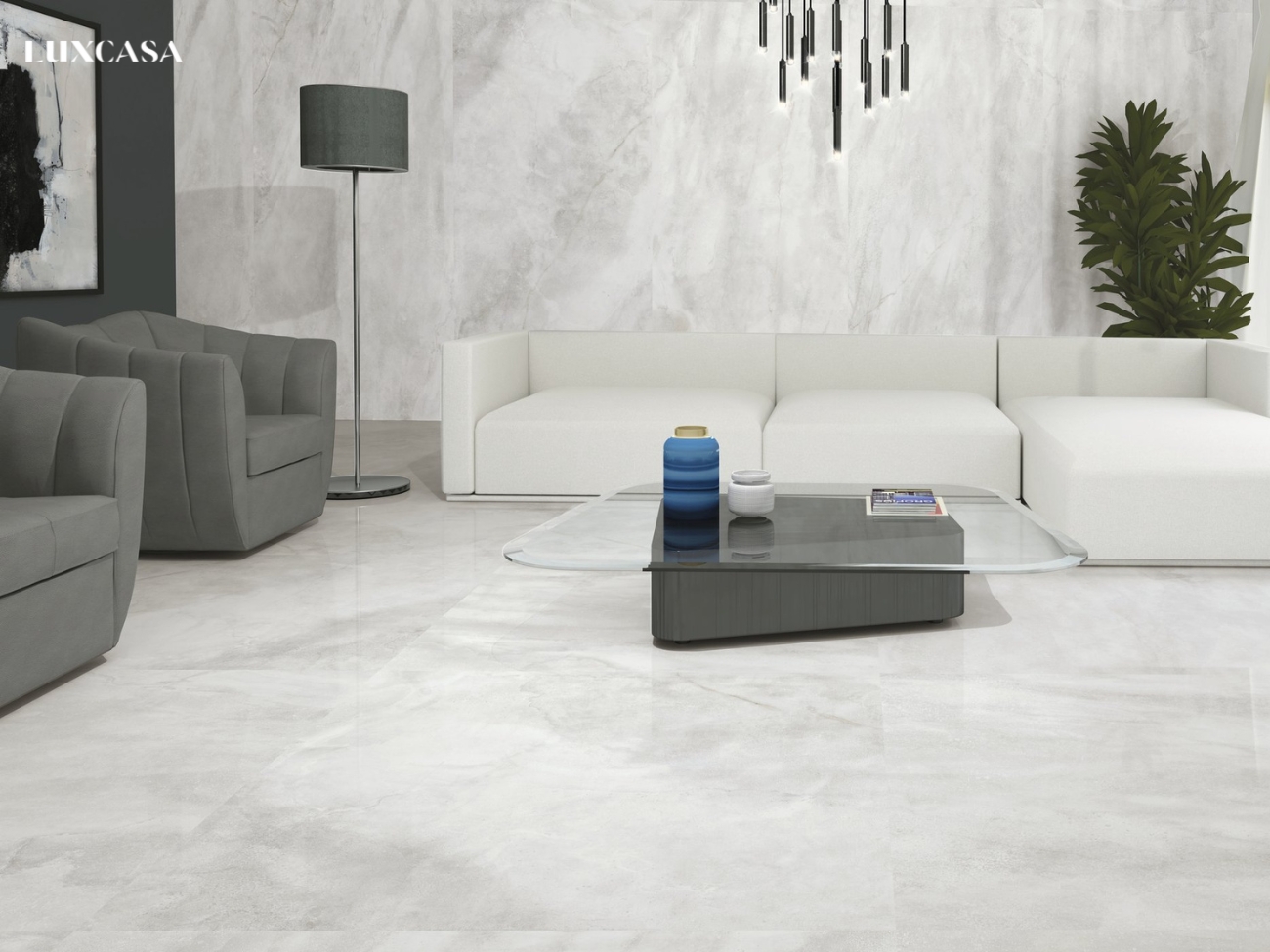 Gạch màu xanh vân đá Onyx mang đến sự sang trọng và tự nhiên cho không gian