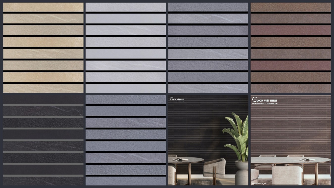 6 mẫu gạch thẻ mặt tiền BZE