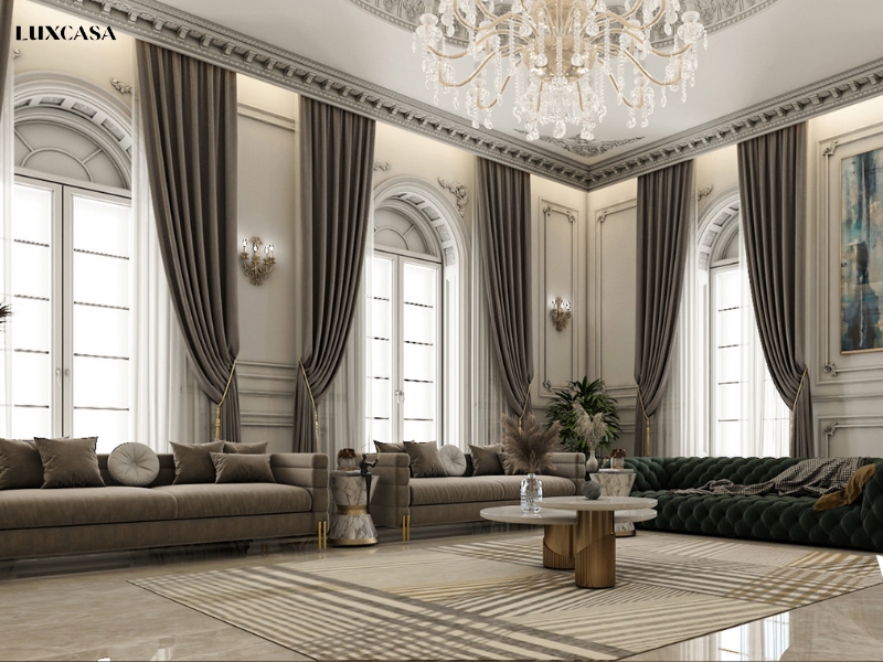 Mẫu gạch giả đá màu nâu bóng kiếng đang là xu hướng chọn gạch lát nền theo phong cách cổ điển