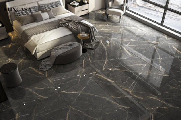 Gạch giả đá Marble đen