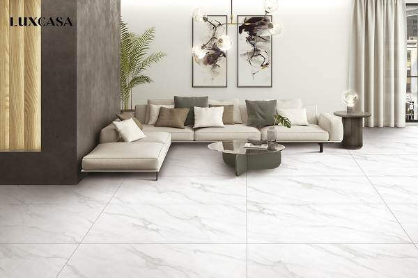 Gạch giả đá Marble trắng