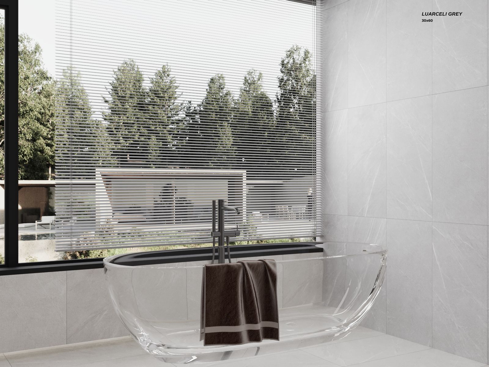 Gạch giả đá mờ 300x600 LUARCELI GREY