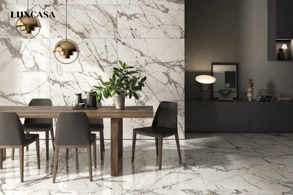 Gạch giả đá ốp bếp