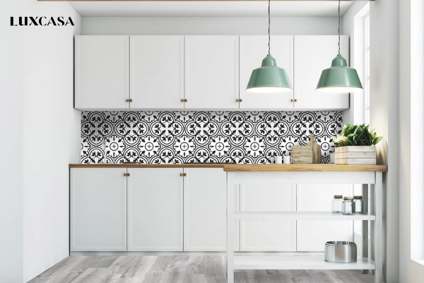 Gạch giả đá ốp bếp