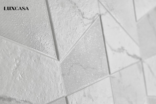 Gạch giả đá ốp tường màu bạc