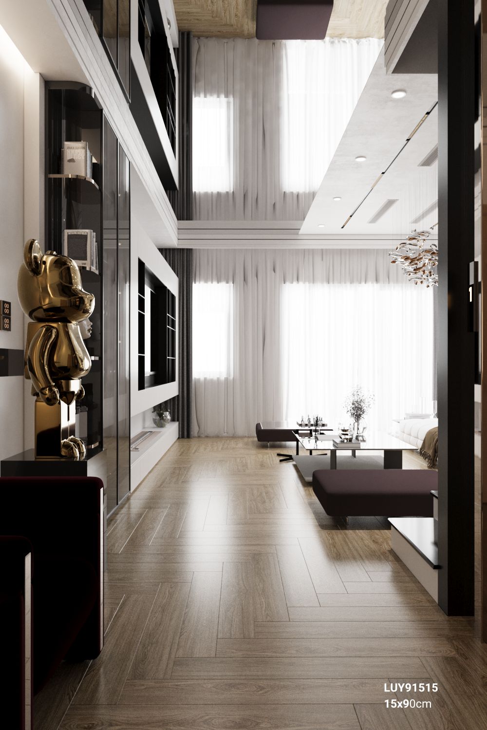 Gạch giả gổ 150x900 LUY91515