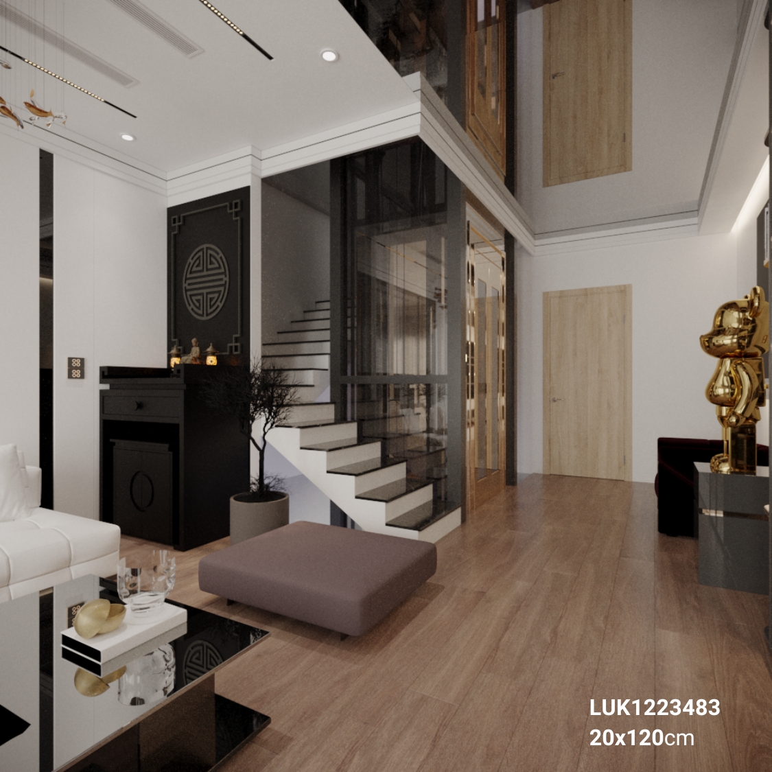 Gạch giả gỗ 200x1200 LUK1223483