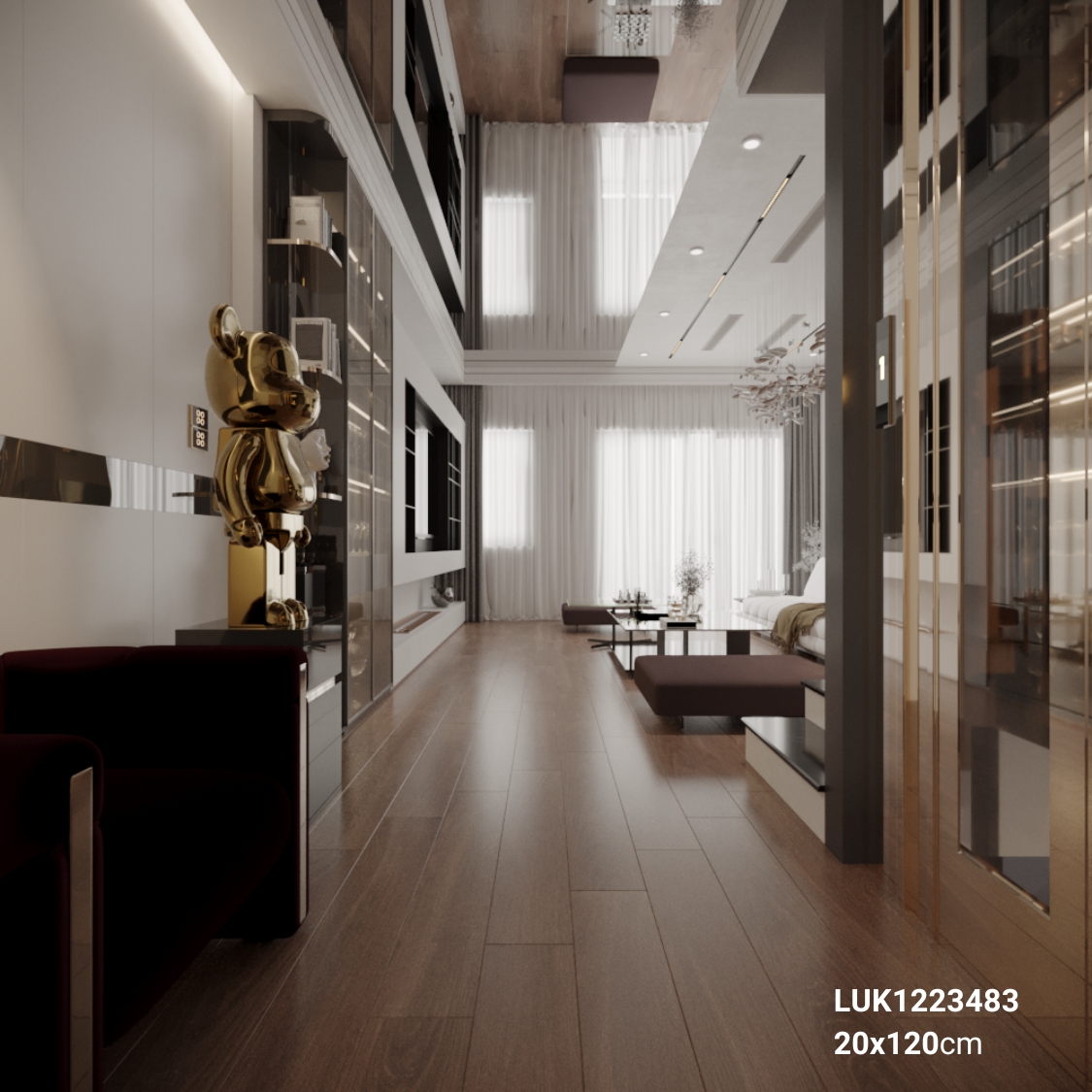 Gạch giả gỗ 200x1200 LUK1223483