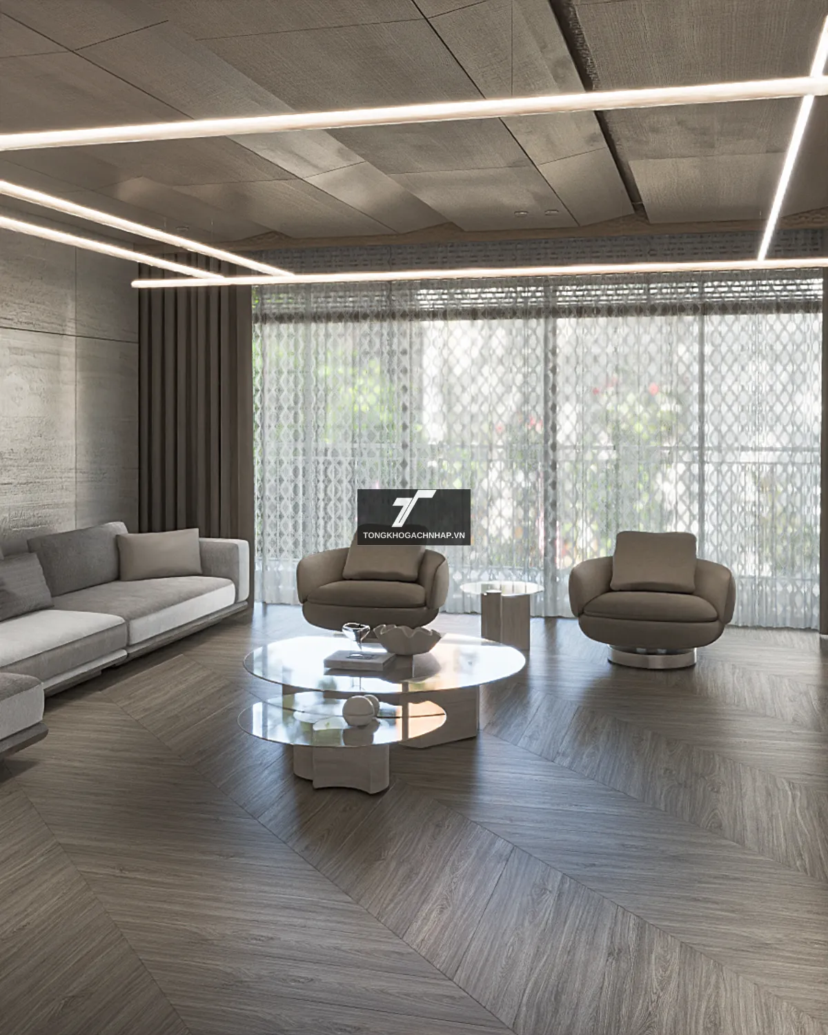 Mẫu gạch lát nền giả gỗ - tongkhogachnhap.vn