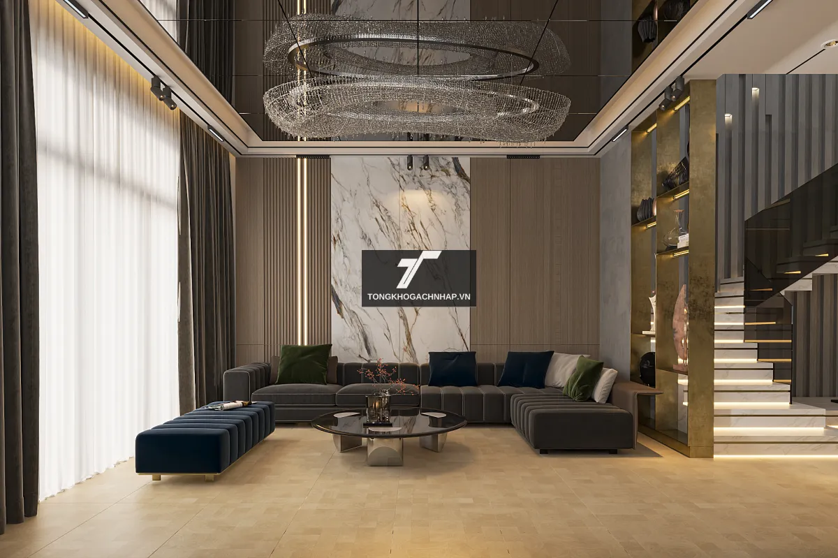 Mẫu gạch lát nền giả gỗ - tongkhogachnhap.vn