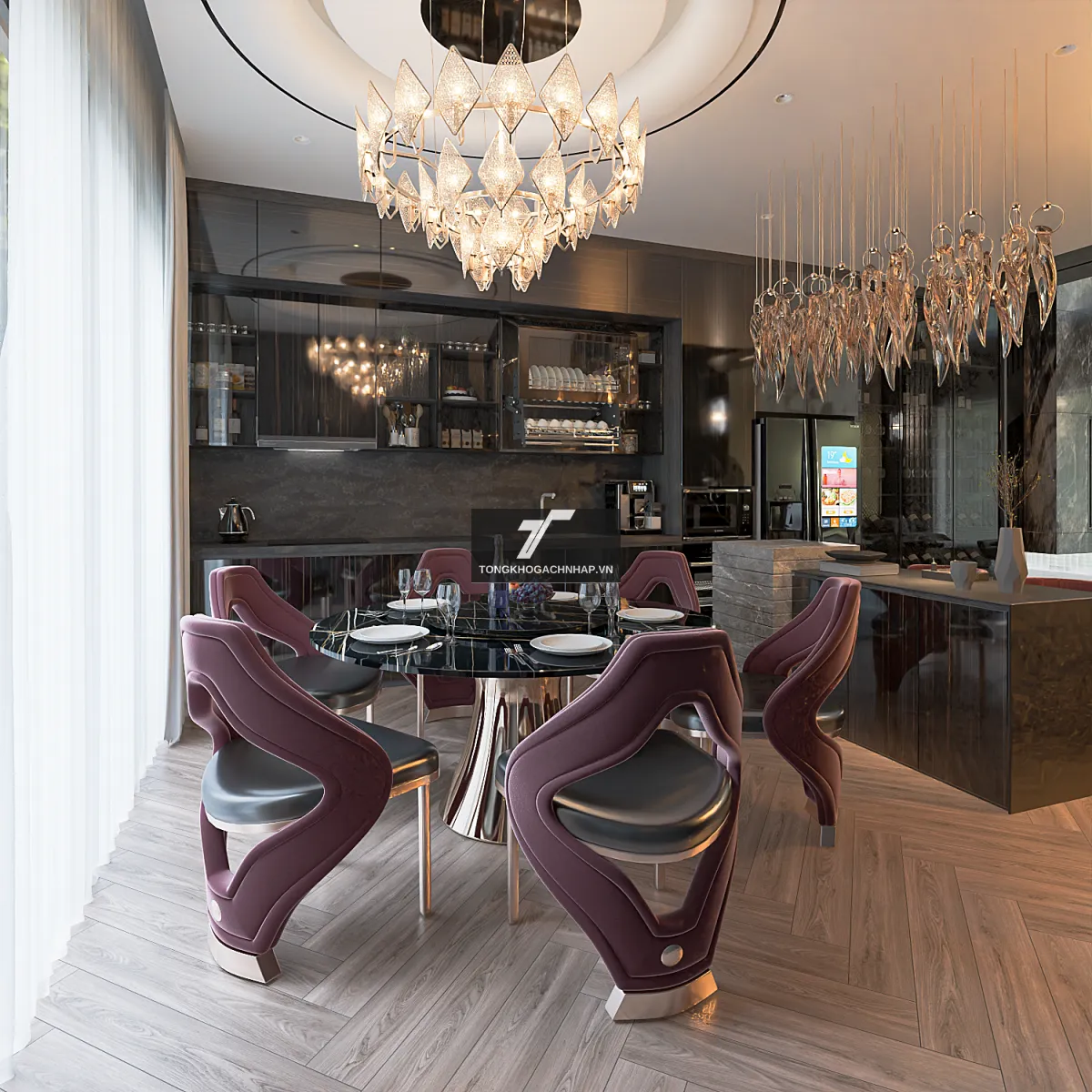 Mẫu gạch lát nền giả gỗ - tongkhogachnhap.vn