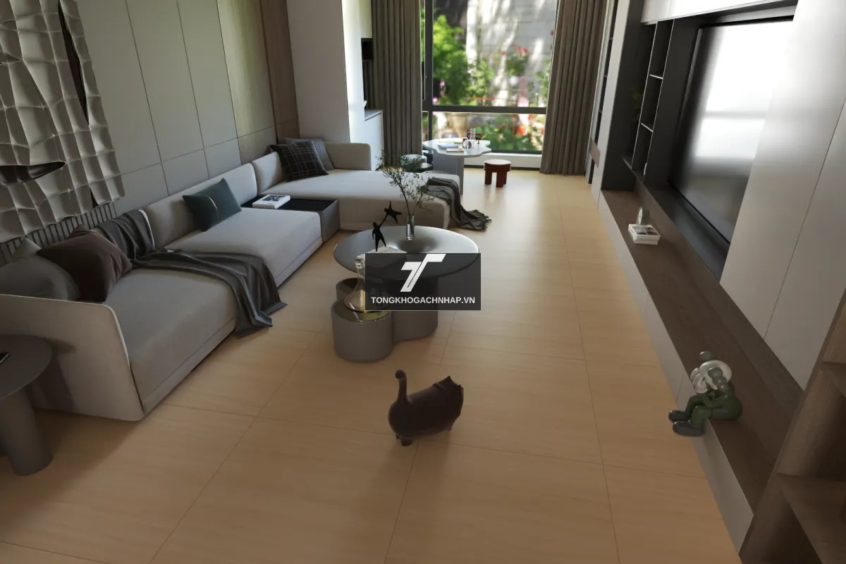 Mẫu gạch lát nền giả gỗ - tongkhogachnhap.vn