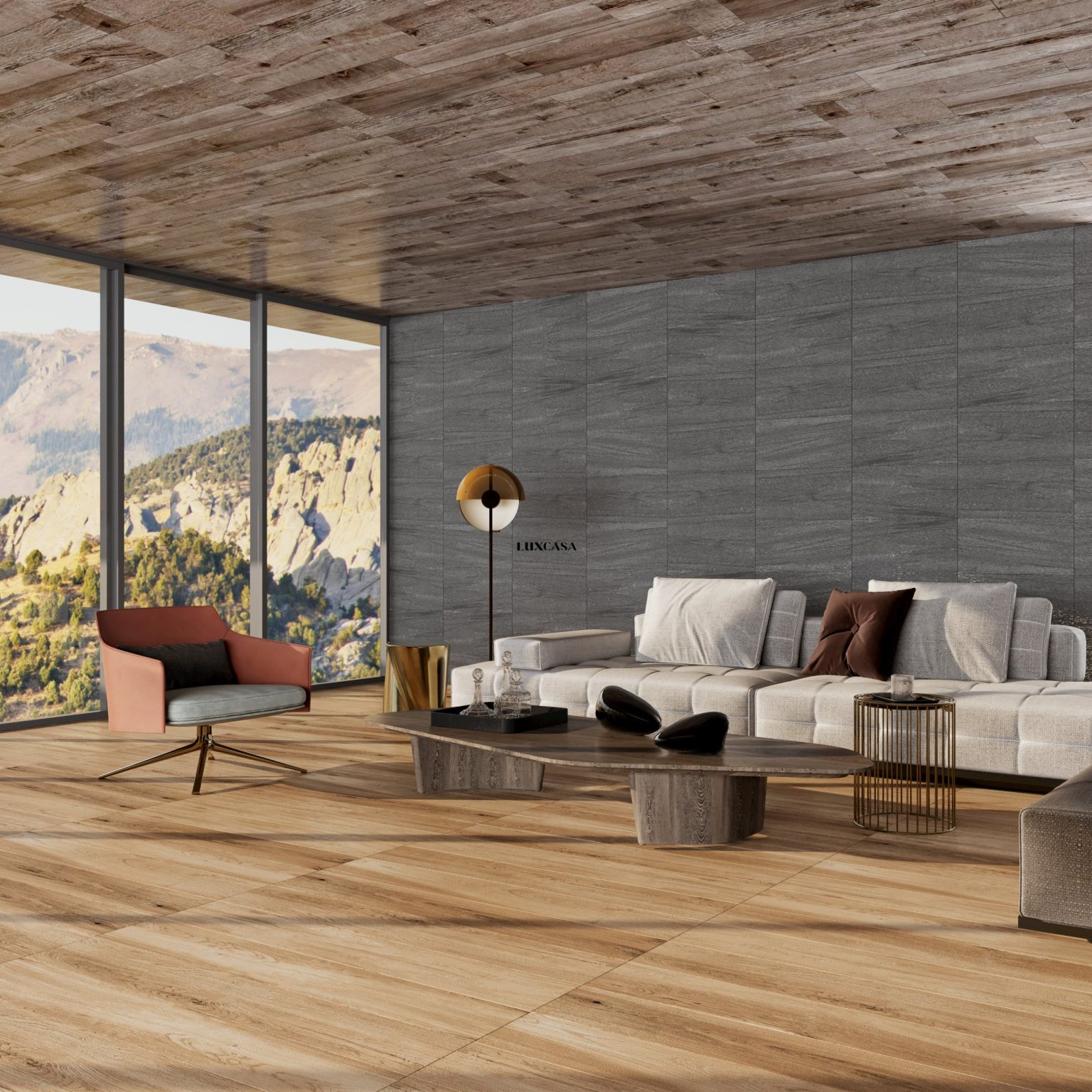 Hình phối cảnh mẫu gạch giả gỗ 195x1200 LU19120_6602