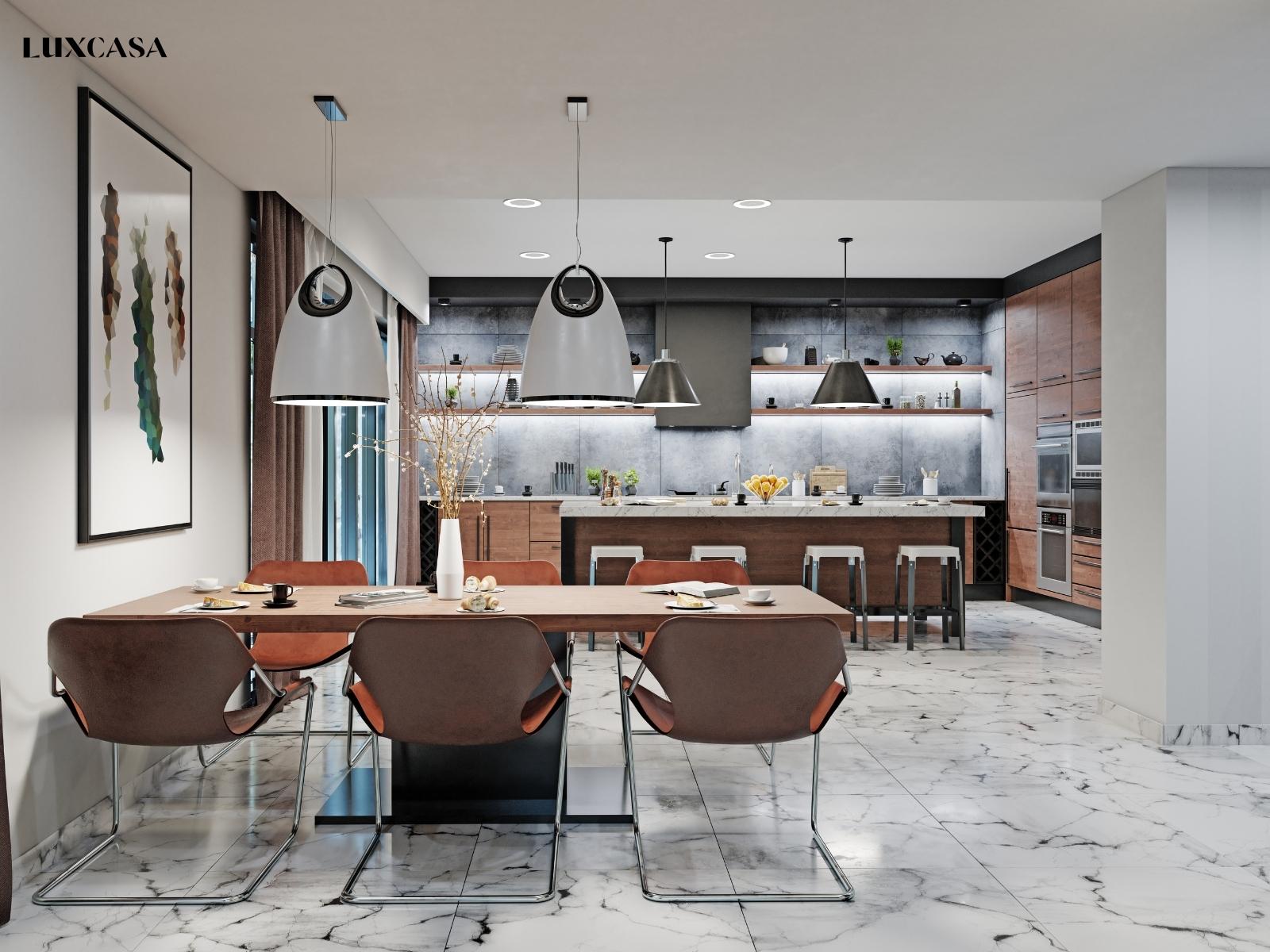 ạch giả đá mờ min lát bếp cho bạn cảm giác thoải mãi