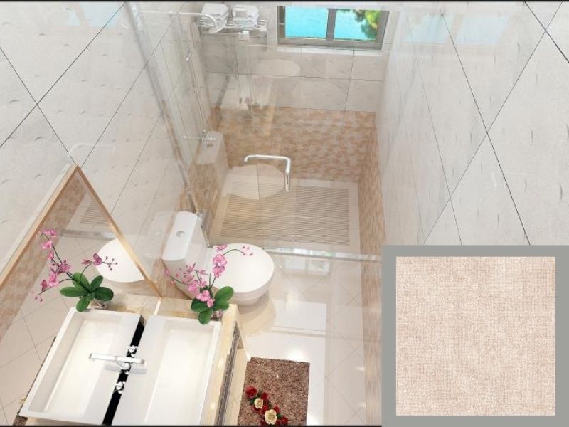gạch lát nền nhà tắm 30x30 vân đá