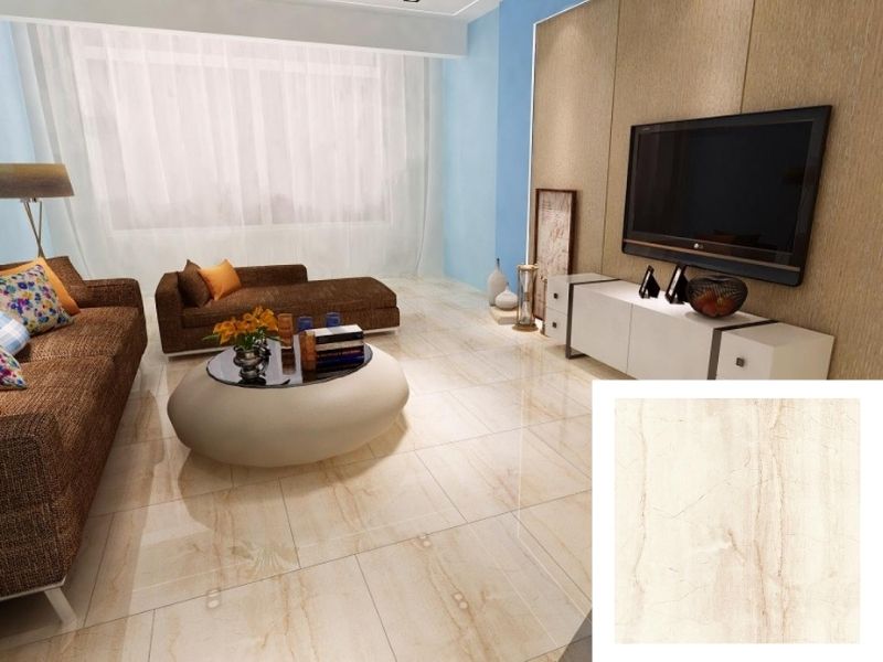 gạch giả đá lát nền phòng khách 60x60